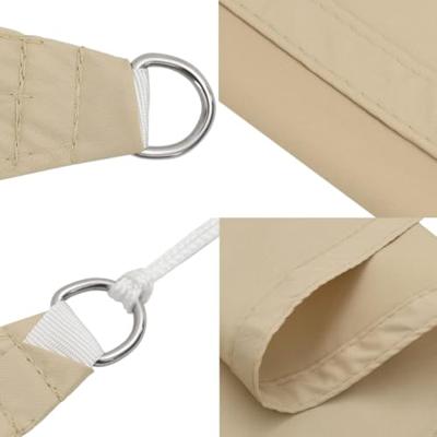 VidaXL Zonnescherm rechthoekig 2,5x4 m oxford stof beige - thumbnail