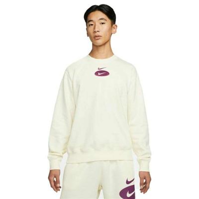 Herensweater zonder Capuchon Nike Swoosh League Wit Maat M