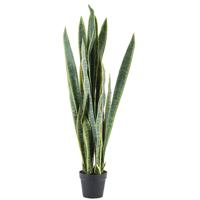 By-Boo Kunstplant 'Sansevieria' 133cm hoog - thumbnail