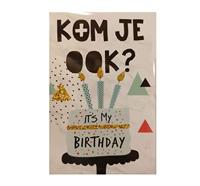 Uitnodiging cake 13.5x9cm - thumbnail