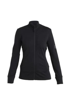 Icebreaker Merino 260 Quantum LS Zip Vest Dames Black XL