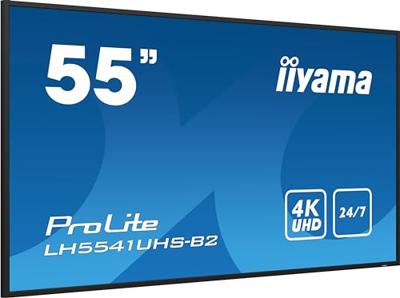 Iiyama ProLite LH5541UHS-B2 Digital Signage display Energielabel: G (A - G) 139 cm 54.6 inch 3840 x 2160 Pixel 24/7 Iiyama ProLite LH5541UHS-B2 Digital Signage display Energielabel: G (A - G) 139 cm 54.6 inch 3840 x 2160 Pixel 24/7