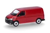 Herpa 096799-002 H0 Auto Volkswagen T6.1 box, kersenrood - thumbnail