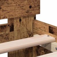 Bedframe met hoofdeinde Oud hout 90 x 190 cm Bewerkt hout - thumbnail