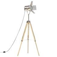 Vloerlamp driepoot 140 cm massief mangohout - thumbnail