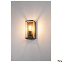 SLV QUADRULO SENSOR 1002402 Wandlamp Energielabel: E (A - G) E27 Antraciet - thumbnail