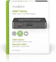 Nedis HDMI-Splitter | 2 poort(en) | HDMI Input | 2x HDMI Output | Zwart | 1 stuks - VSPL34002BK VSPL34002BK - thumbnail
