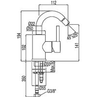 Tres Alplus Bidetmengkraan Chroom 20322401 - thumbnail