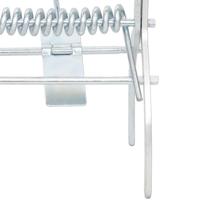 Mollenvallen 4 st gegalvaniseerd staal zilverkleurig - thumbnail