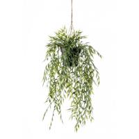 Kunstplant Bamboo hangend in pot - 50cm - thumbnail
