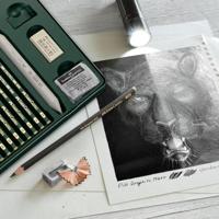 Faber Castell FC-115224 Castell 9000 en Pitt Grafietpotloden 16 Stuks - thumbnail