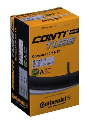 Continental binnenband "compact 10/11/12"" conti tube compact 10-12" 44/62-194/222 a34 Continental binnenband "compact 10/11/12"" conti tube compact 10-12" 44/62-194/222 a34
