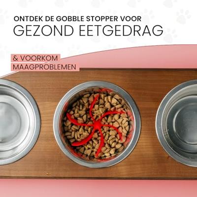 Eat Slow Live Longer Gobble Stopper M Red