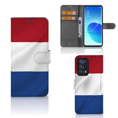 OPPO Reno 6 Pro Plus 5G | Bookstyle Case | Nederlandse Vlag OPPO Reno 6 Pro Plus 5G | Bookstyle Case | Nederlandse Vlag