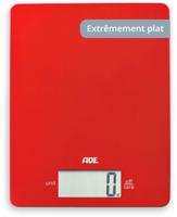 Bilancia da cucina digitale - ADE - LEONIE - Plastica ABS - 22 x 17 cm - Include 1 batteria Cr 2032 - Rosso - thumbnail