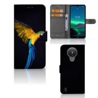 Nokia 1.4 | Telefoonhoesje | Met pasjeshouder | Papegaai - thumbnail