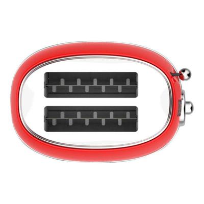 SOGO Human Technology Broodrooster Controlelampje, Toastfunctie Rood (metallic)
