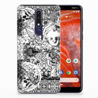 Silicone Back Case Nokia 3.1 Plus Skulls Angel - thumbnail