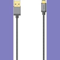Hama USB-C-kabel USB 2.0 480 Mbit/s Metaal 0,75 M - thumbnail