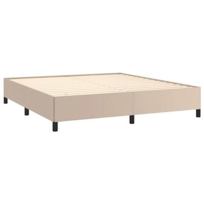 Bedframe kunstleer cappuccinokleurig 160x200 cm