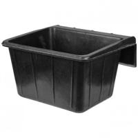 Rubber ophangvoerbak, zwart, 25L - thumbnail