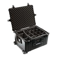 Peli 1620 Professionele Trolley Transport Koffer Voor Drones, Foto- En Videoapparatuur, Ip67 Water- En Stofdicht, Capaciteit: 72L, Gemaakt In Duitsland, Met Klittenband Vakverdeling, Kleur: Zwart - thumbnail
