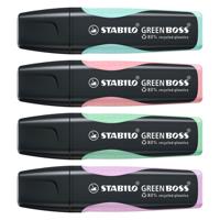 Stabilo green boss pastel - markeerstift - set met 4 stuks - thumbnail