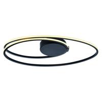 Freelight Plafondlamp Ophelia zwart ovaal klein - thumbnail