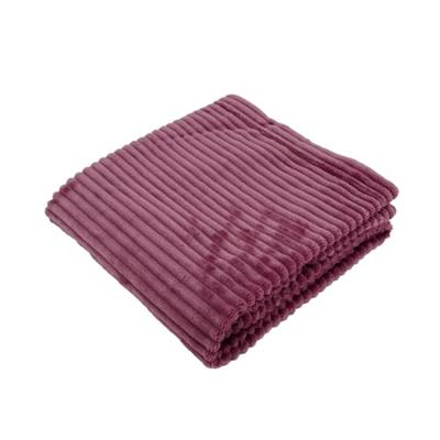 Boudoir deken - DOMIVA - Framboos - 75 x 100 cm - Corduroy, zacht en warm