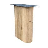 Wang eiken hout 50 bij 21 cm en hoogte 73,5cm - 2 stuks - thumbnail
