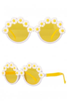 Zonnebril Madeliefjes Wit/Geel Volwassenen Zonnebril Madeliefjes Wit/Geel Volwassenen