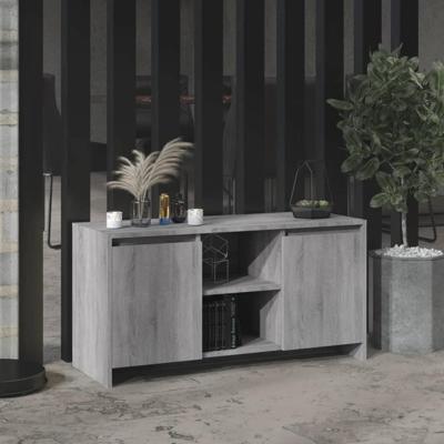 Tv-meubel 102x37,5x52,5 cm spaanplaat grijs sonoma eikenkleurig