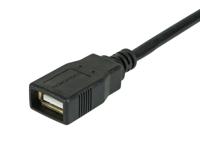 Monoprice USB Type-A naar USB Type-A Vrouwelijke 2.0 Verlengkabel - 6 Voet - Zwart (5 Pack) 28/24AWG, Vergulde Connectoren - thumbnail