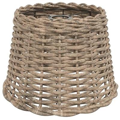 VidaXL Plafondlampenkap ø30x20 cm wicker bruin