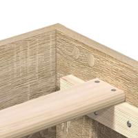 Bedframe zonder matras 200x200cm spaanplaat sonoma eikenkleurig - thumbnail