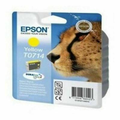 Epson inktcartridge T0714, 415 pagina&apos;s, OEM C13T07144012, geel