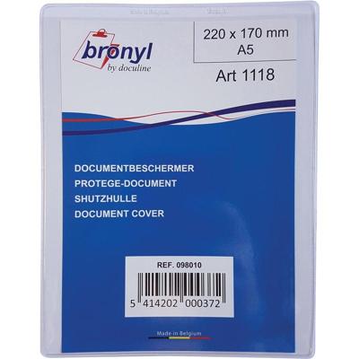 Bronyl U-mapje uit transparante PVC van 180 micron, ft A5