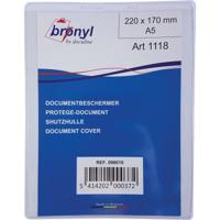Bronyl U-mapje uit transparante PVC van 180 micron, ft A5 - thumbnail