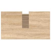 Badkamerkast 58x33x60 cm bewerkt hout sonoma eikenkleurig - thumbnail