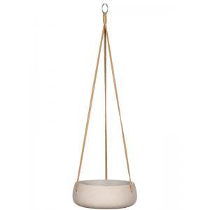 Rough Eco-line hangende bloempot S 24x9 cm Eileen lichtgrijs Rough Eco-line hangende bloempot S 24x9 cm Eileen lichtgrijs