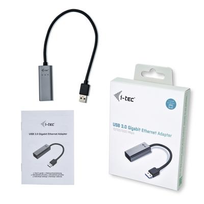 i-tec USB 3.0 Metal Gigabit Ethernet Adapter i-tec USB 3.0 Metal Gigabit Ethernet Adapter