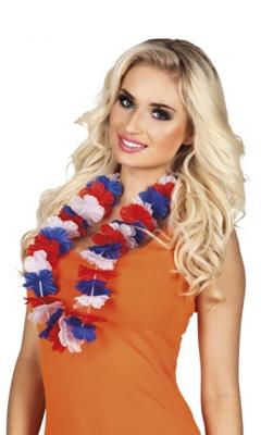 Hawaiikrans Rood Wit Blauw