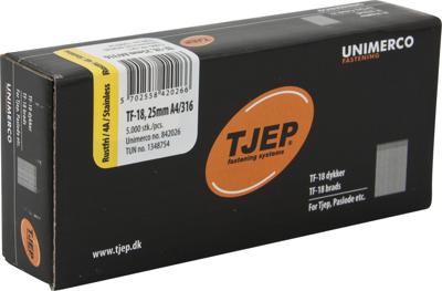 Minibrad 18G 1.2mm l= 25mm recht RVS (5000)