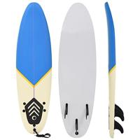 VidaXL Surfplank 170 cm blauw en crème - thumbnail