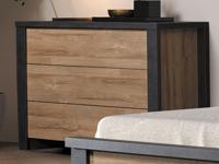 Commode FELINDRA 3 lades franse eik - thumbnail