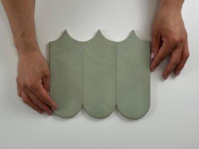 Alure Sage visschub wandtegel 8x21,5 Alure Sage visschub wandtegel 8x21,5