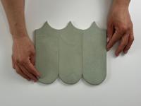 Alure Sage visschub wandtegel 8x21,5 - thumbnail