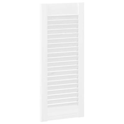 VidaXL Kastdeur louvre design 61,5x29,5 cm wit