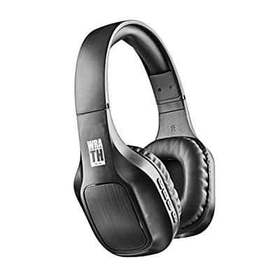 NGS ARTICA WRATH BLACK - Supra-aurale draadloze koptelefoon, compatibel met Bluetooth-technologie, ingebouwde microfoon, 10 uur batterijduur, Zwarte kleur