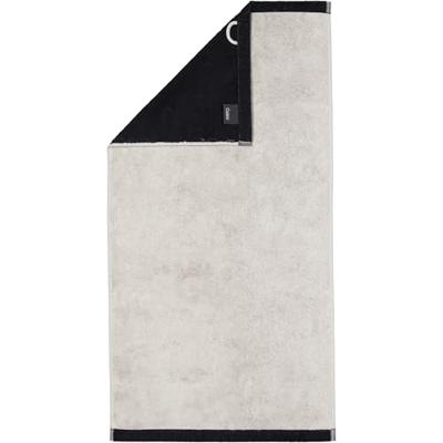 Cawö Cawo Lifestyle Splash Doubleface 7071 Handdoek 50x100 platin/schwarz